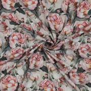 VISCOSE POPLIN STRETCH DIGITAL FLOWERS GREEN (thumbnail) #2