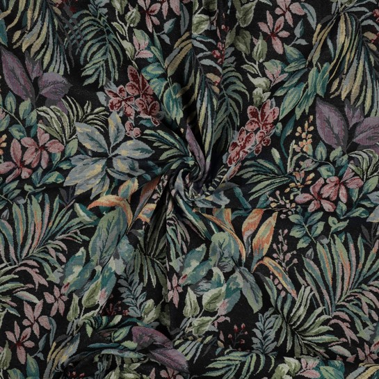 GOBELIN BLUMEN SCHWARZ #7