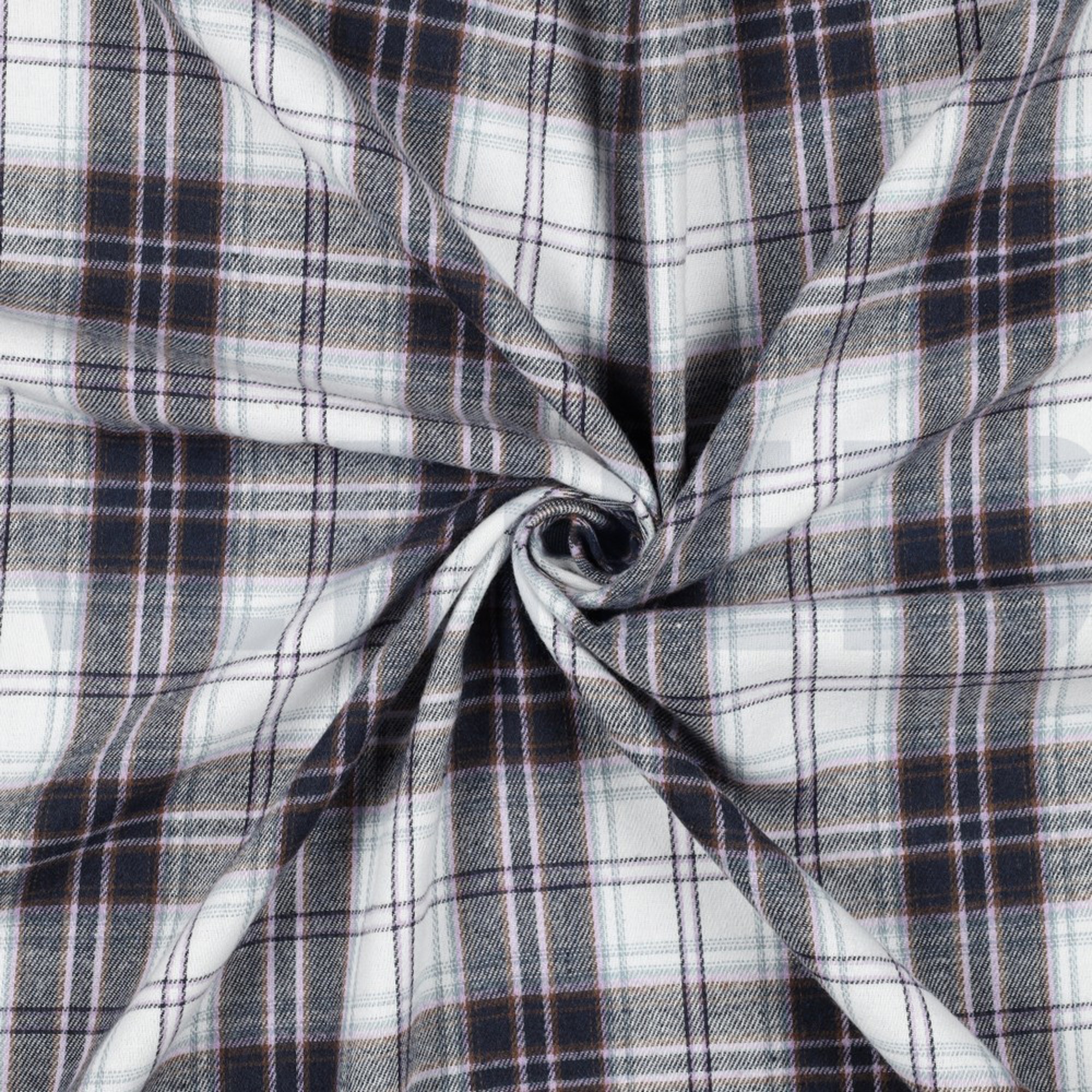 BRUSHED YARN DYED CHECKS NAVY (high resolution) #2