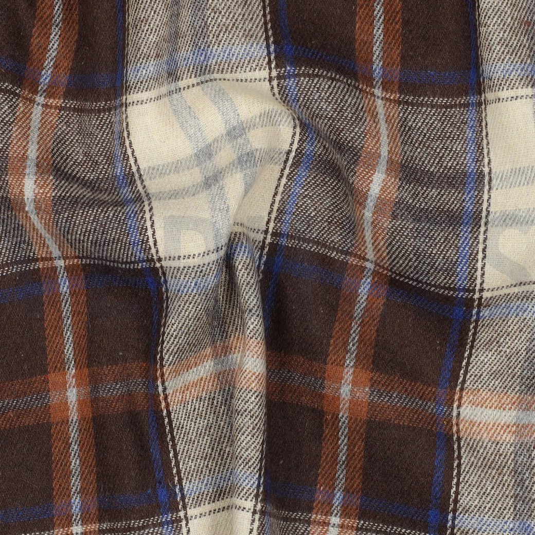 BRUSHED YARN DYED CHECKS BROWN #2