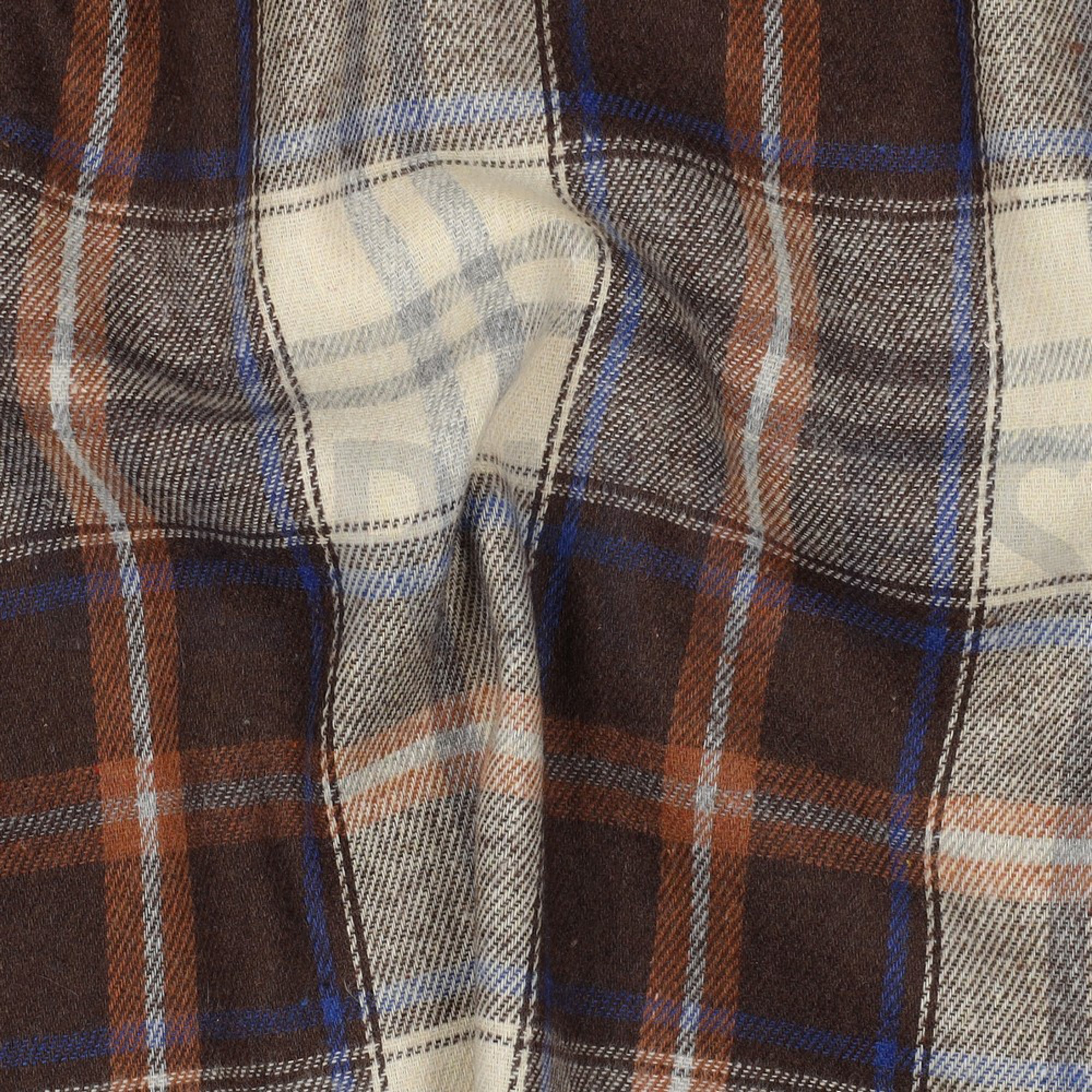 BRUSHED YARN DYED CHECKS BROWN (high resolution) #2