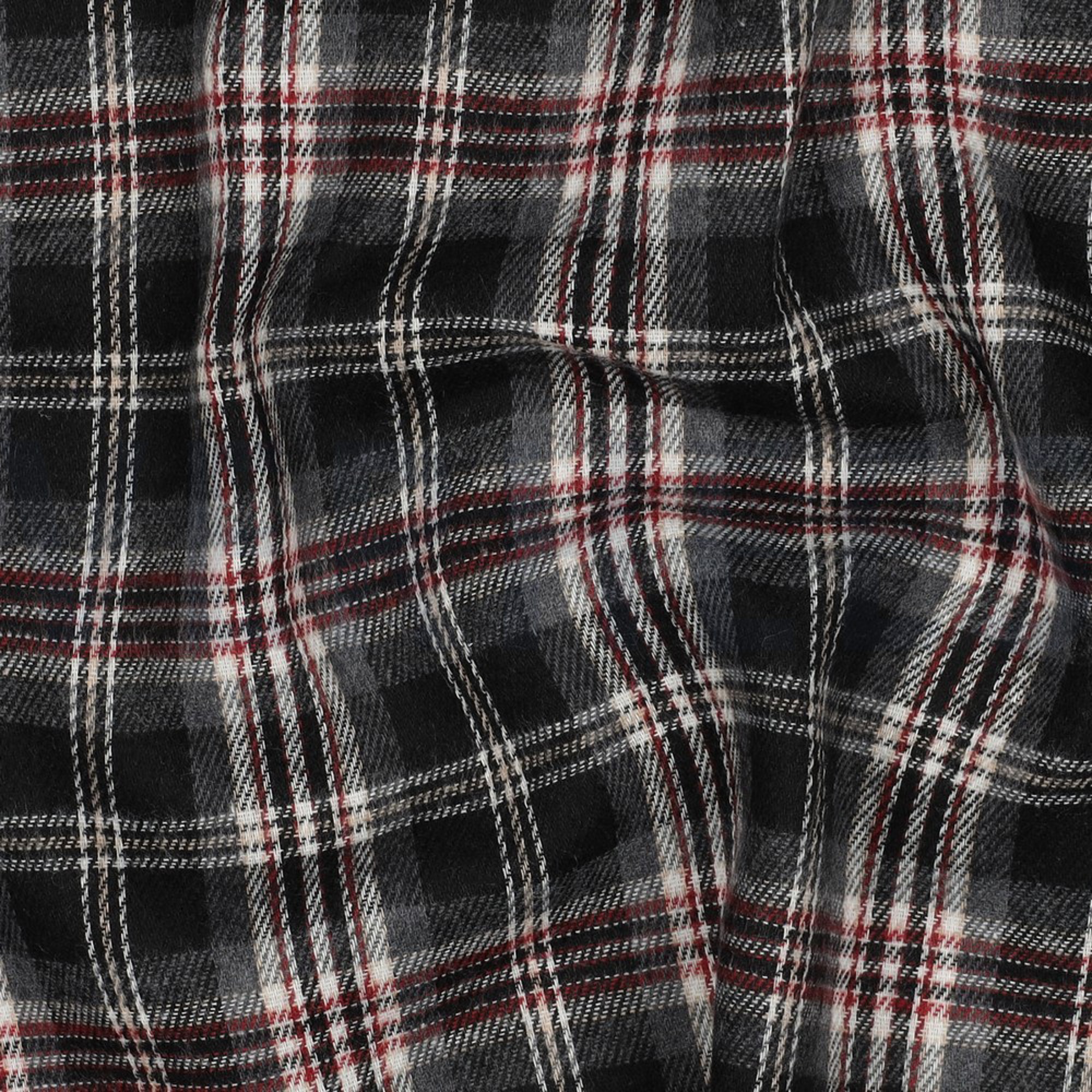 BRUSHED YARN DYED CHECKS BLACK (high resolution) #2