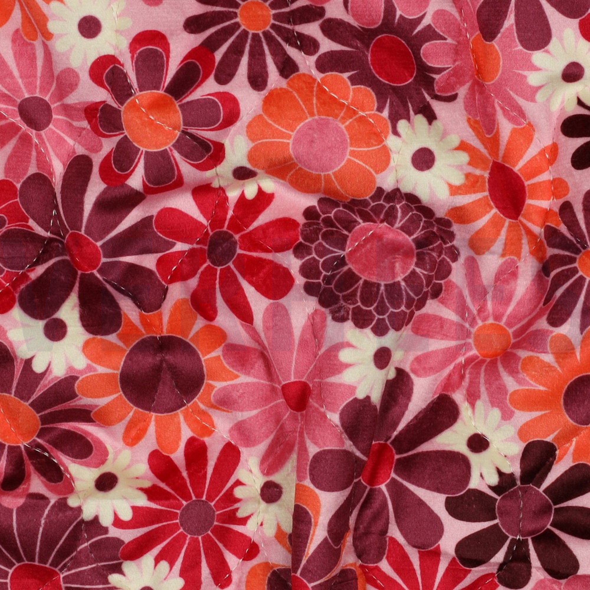 STEPPED VELVET DIGITAL FLOWERS FUCHSIA (high resolution) #2