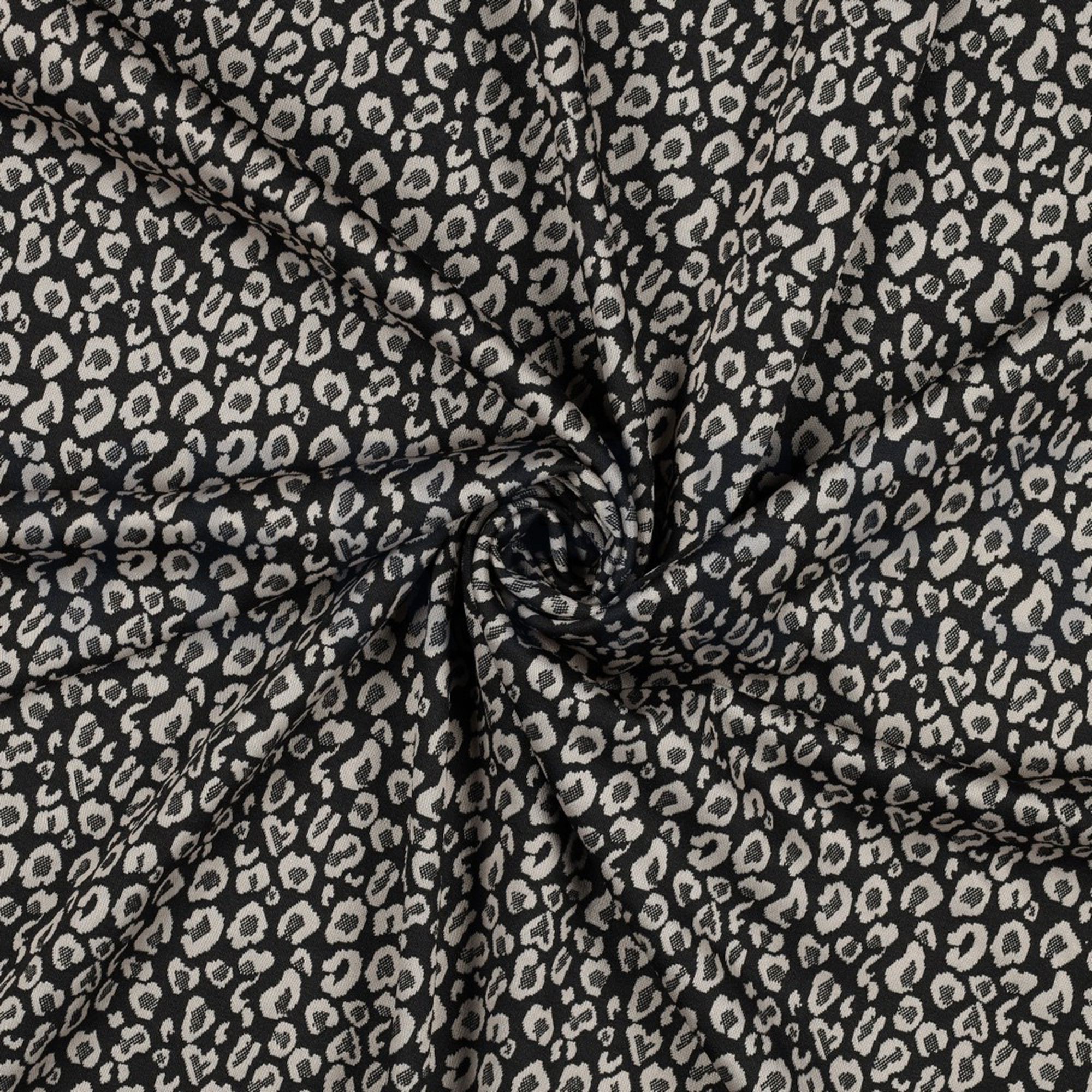 KNITTED JACQUARD ANIMAL SKIN BLACK (high resolution) #2