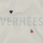 TEDDY EMBROIDERY HEARTS ECRU (thumbnail) #2