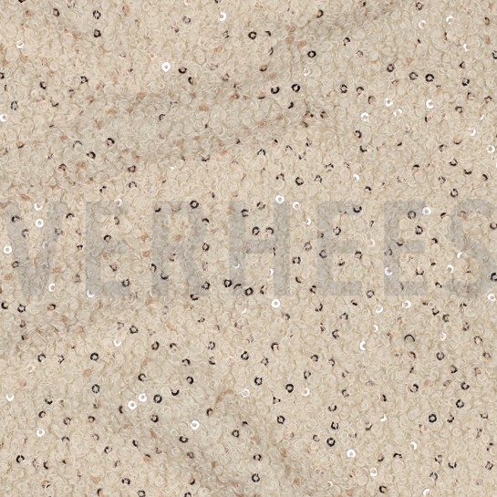 TEDDYSTOFF PAILLETTEN ECRU #7