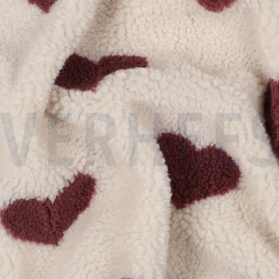 TEDDY JACQUARD HERZEN ROUGE #7