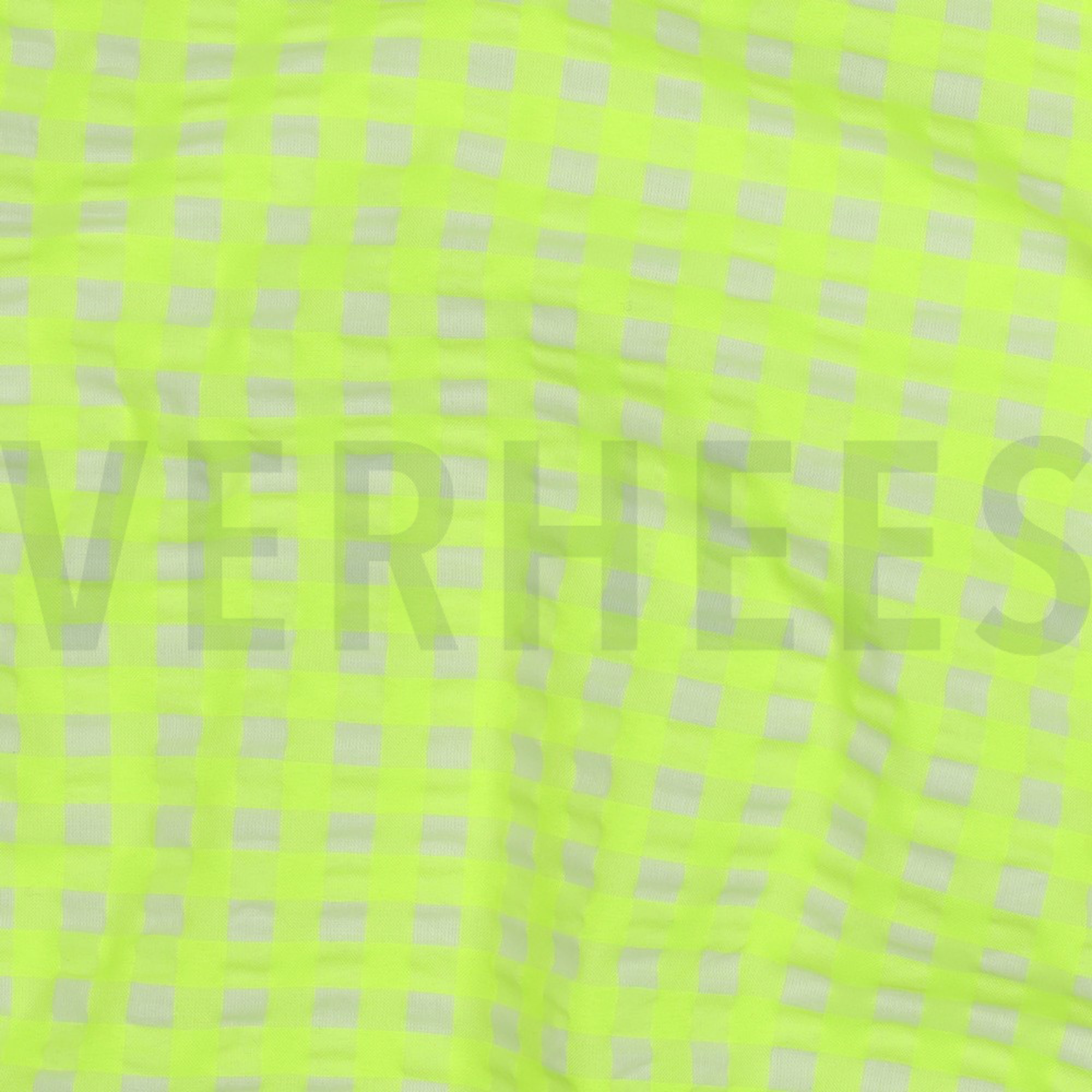COTTON YARN DYED NEON CHECKS YELLOW (high resolution) #2