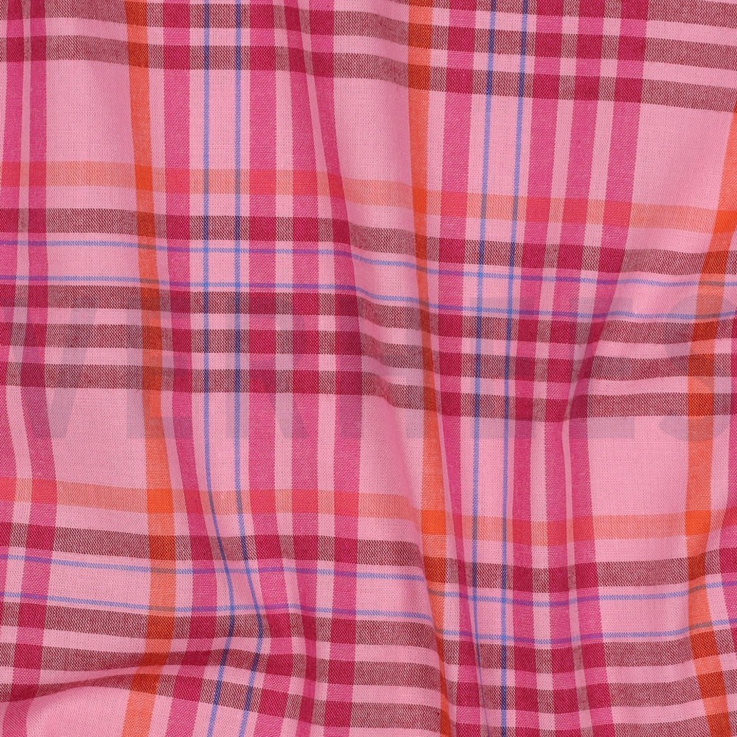 COTTON YARN DYED CHECKS LIGHT PINK #2
