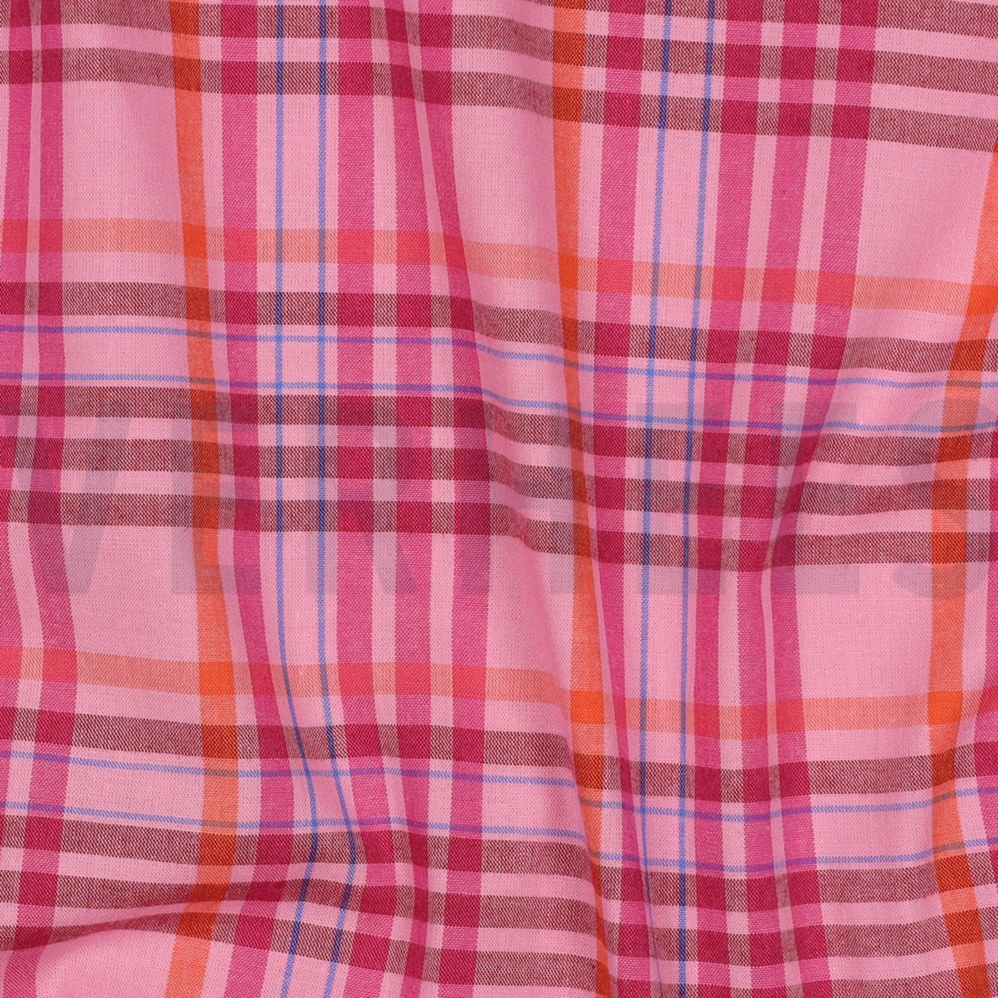 COTTON YARN DYED CHECKS LIGHT PINK (high resolution) #2