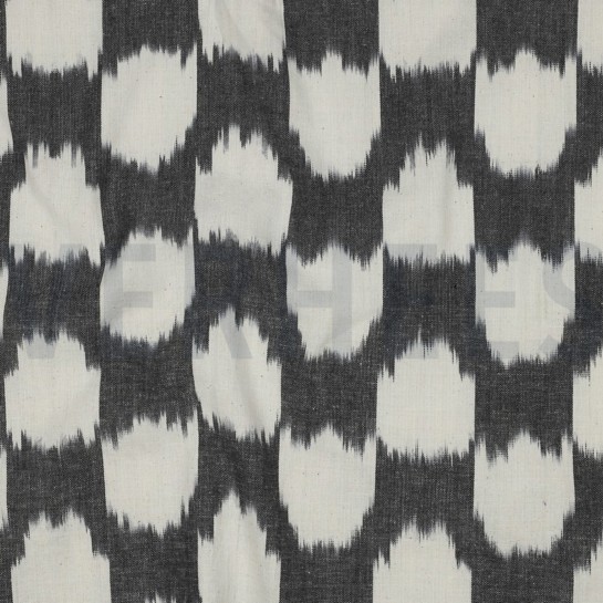 BAUMWOLLE IKAT GRAU #7
