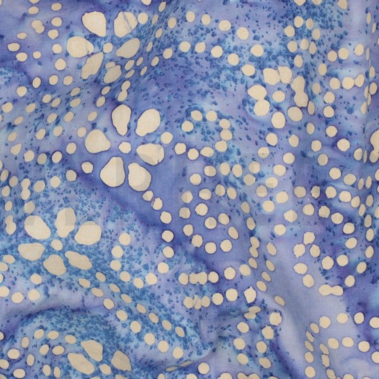 HANDGEMAAKTE BATIK KATOEN LAVENDEL #7