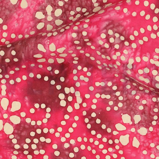 HANDCRAFTED BATIK COTTON CERISE #7