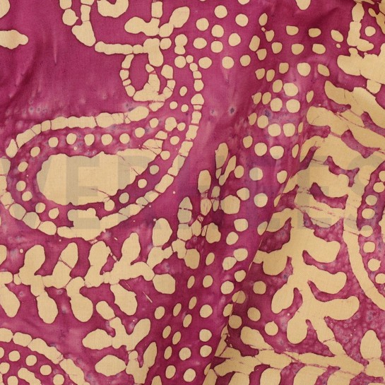 BATIK COTON FAIT MAIN VOILE VIOLET #7