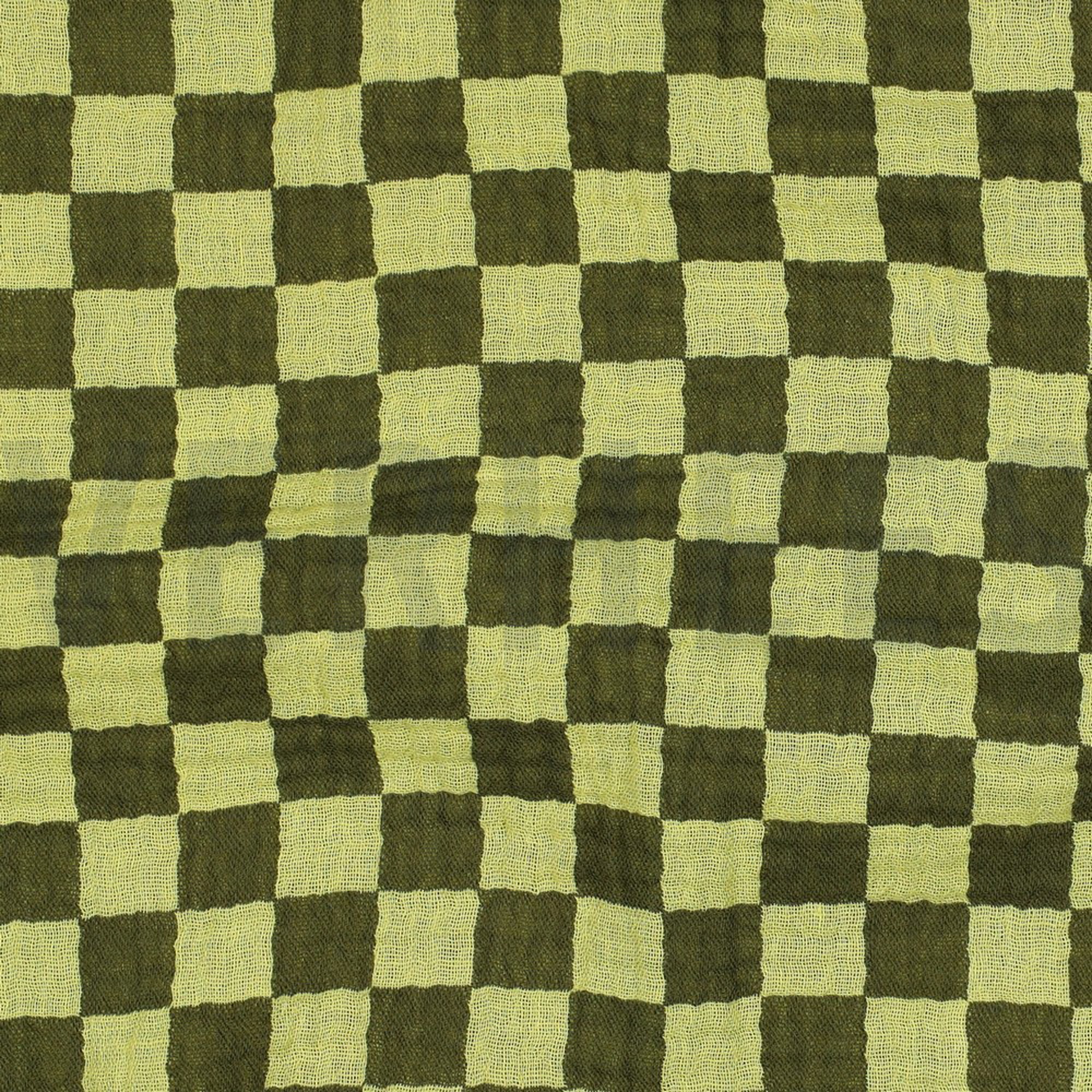 DOUBLE GAUZE DOUBLE SIDED CHECKS GREEN (high resolution) #2