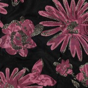 JACQUARD FLOWERS BLACK / PINK (thumbnail) #2