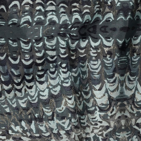 JACQUARD ABSTRACT LUREX KIEFERGRÜN #7