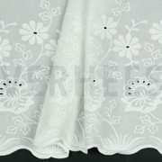 COTTON VOILE BORDER 1-SIDE WHITE (thumbnail) #2