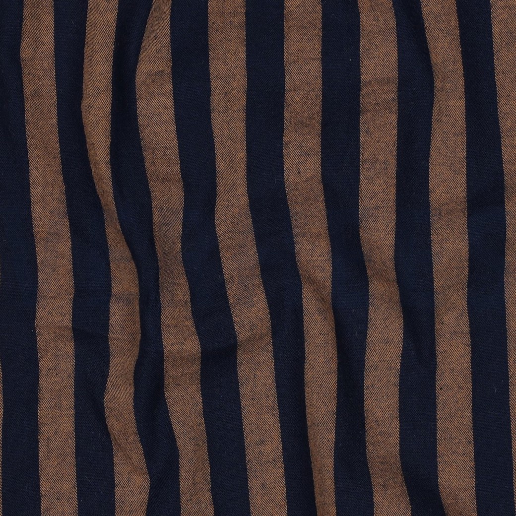 COTTON YARN DYED STRIPES NAVY #2