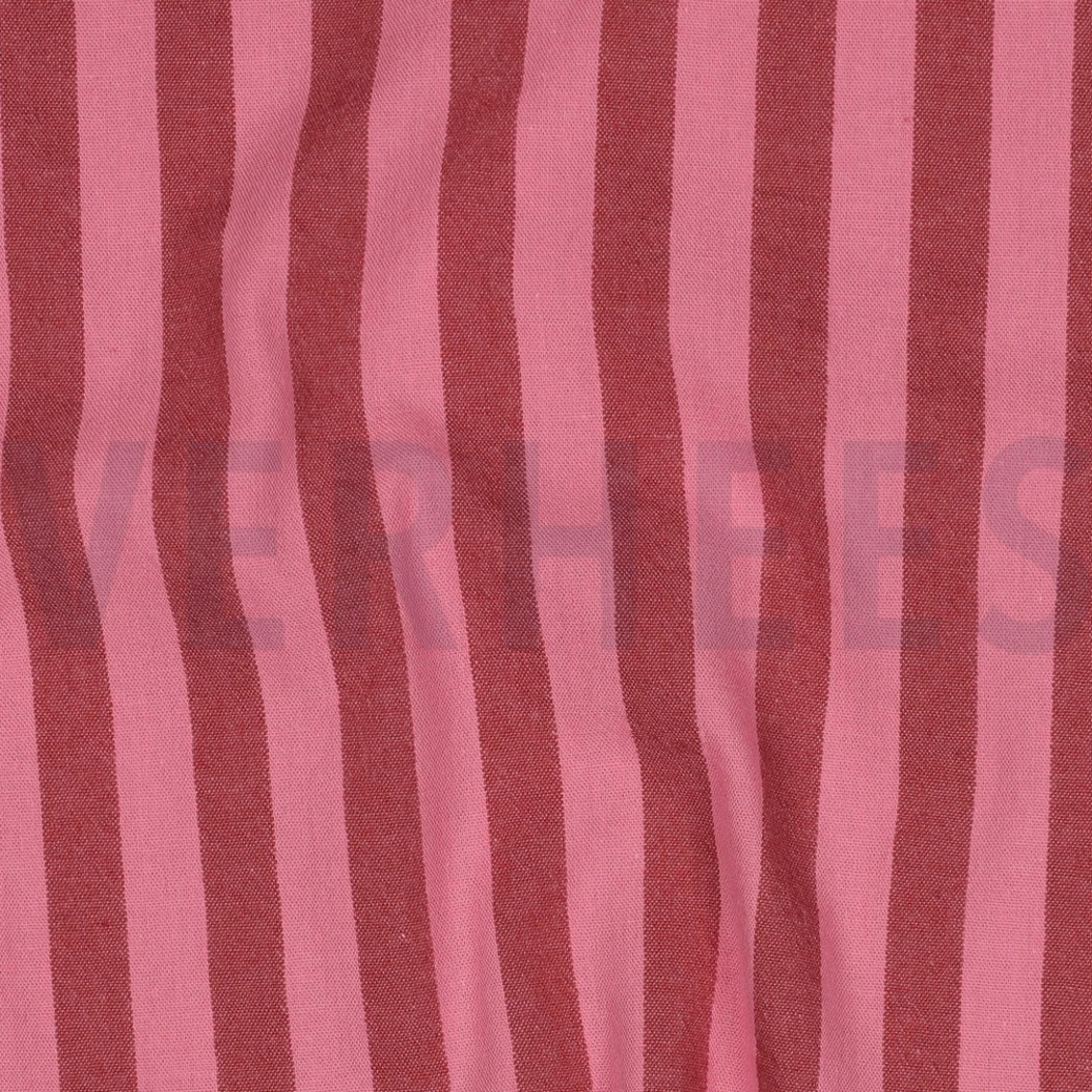 COTTON YARN DYED STRIPES MAUVE #2