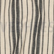 LINEN VISCOSE STRIPES NATURAL / BLACK (thumbnail) #2