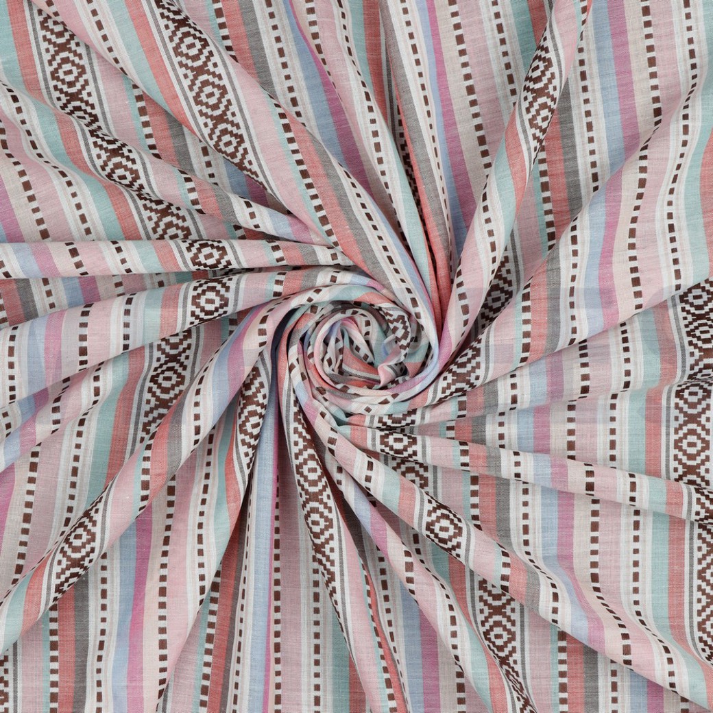 COTTON JACQUARD STRIPES MULTICOLOUR #2