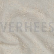 LINEN VISCOSE EMBROIDERY FLOWERS NATURAL (thumbnail) #2