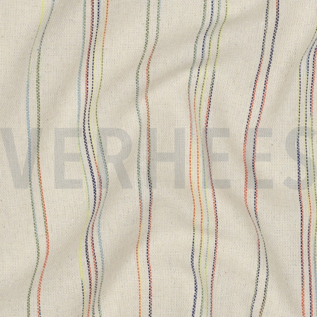 LINEN VISCOSE STRIPES MULTICOLOUR #2