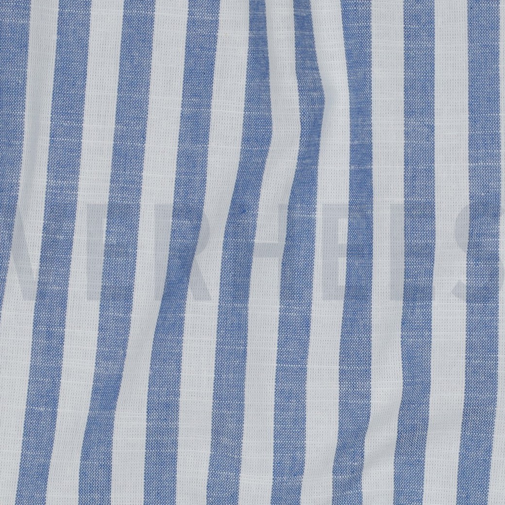 COTTON YARN DYED STRIPES BLUE #2