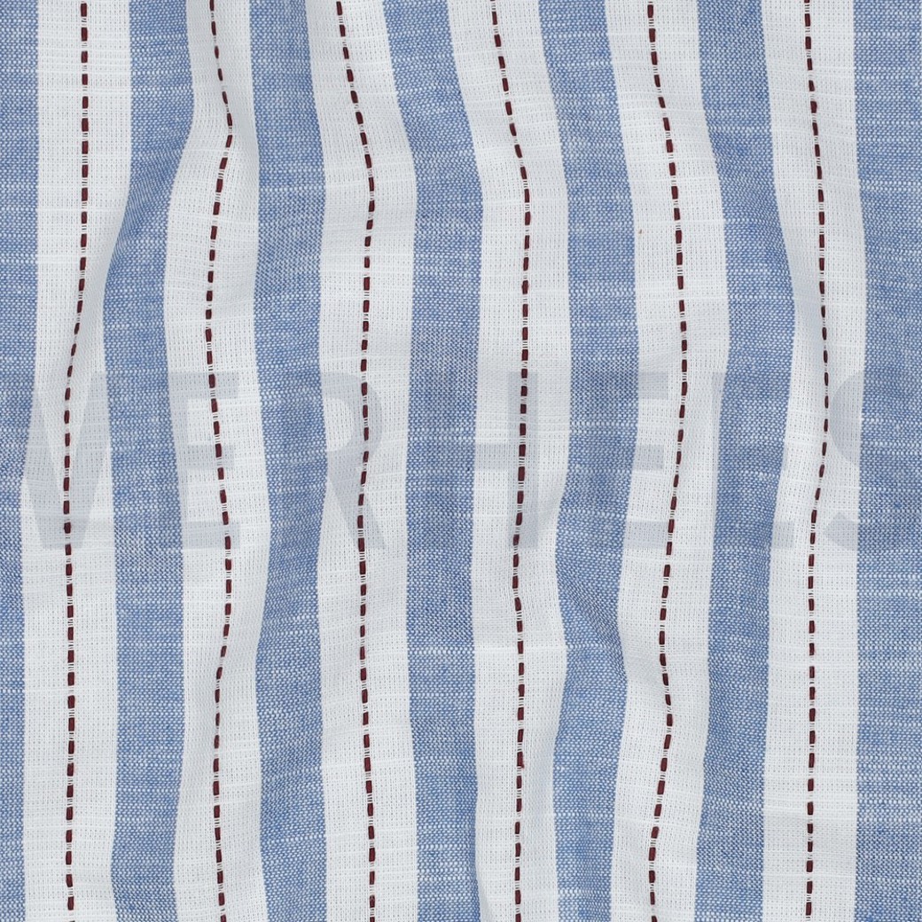 COTTON YARN DYED STRIPES BLUE #2