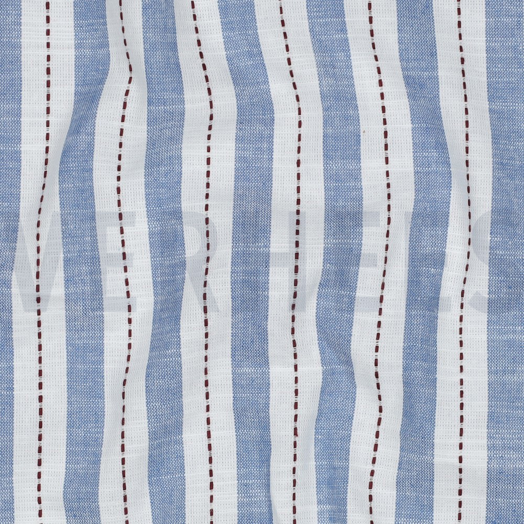 COTTON YARN DYED STRIPES BLUE (high resolution) #2