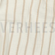 DOUBLE GAUZE YARN DYED STRIPES BEIGE (thumbnail) #2
