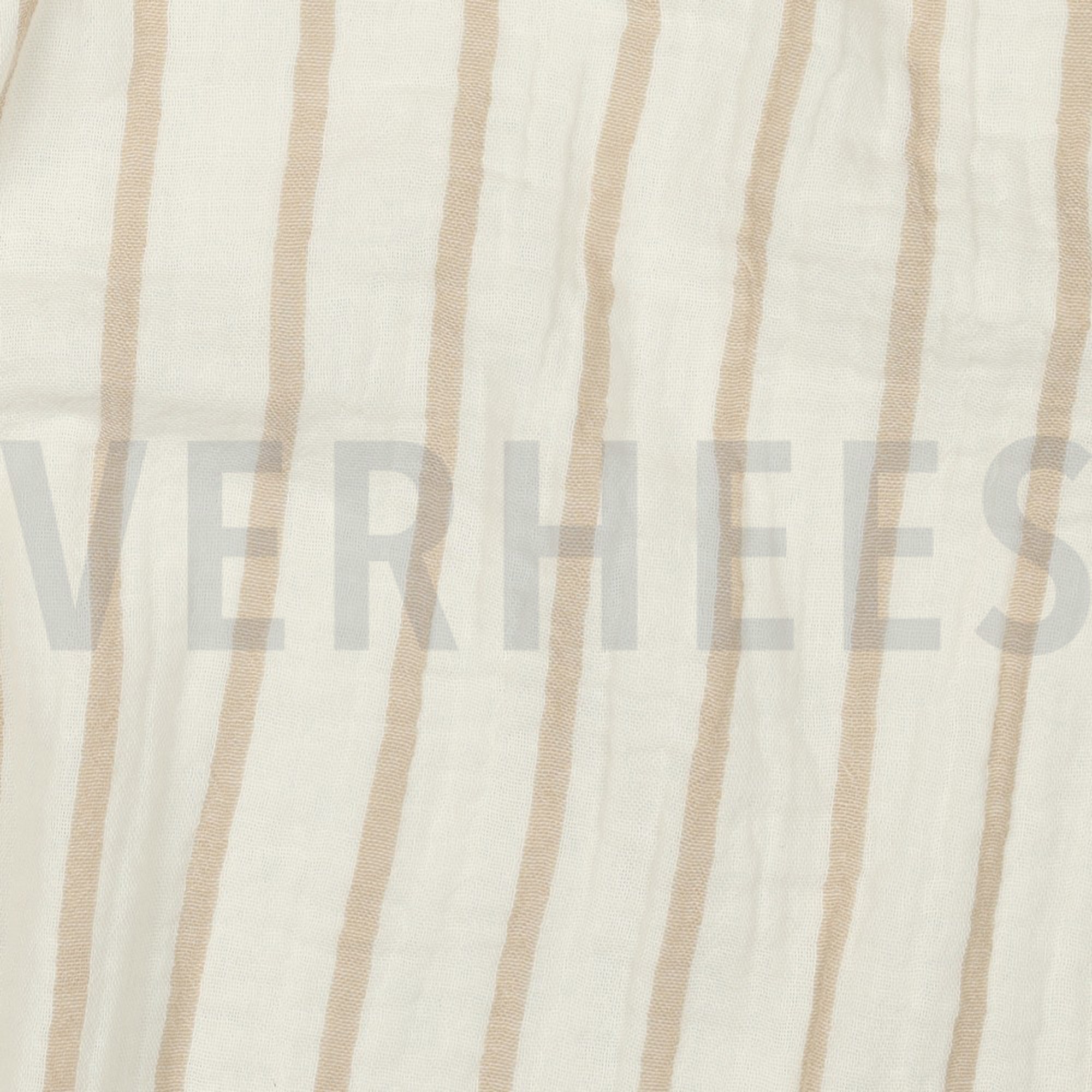 DOUBLE GAUZE YARN DYED STRIPES BEIGE (high resolution) #2