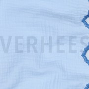 DOUBLE GAUZE 2-SIDE SCALLOP LIGHT BLUE (thumbnail) #2