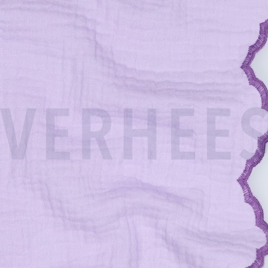 MUSSELIN ZWEISEITIGE WELLE LILA #7