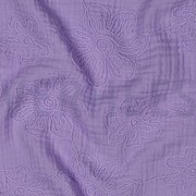 DOUBLE GAUZE EMBROIDERY FLOWERS LILAC (thumbnail) #2