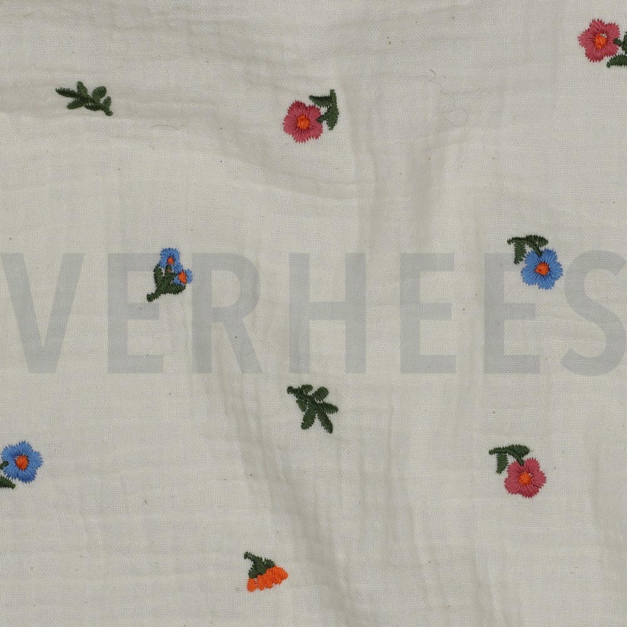 DOUBLE GAUZE EMBROIDERY FLOWERS NATURAL WASHED (high resolution) #2
