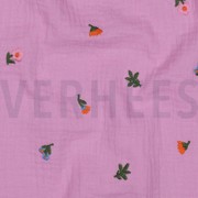 DOUBLE GAUZE EMBROIDERY FLOWERS LIGHT PINK (thumbnail) #2