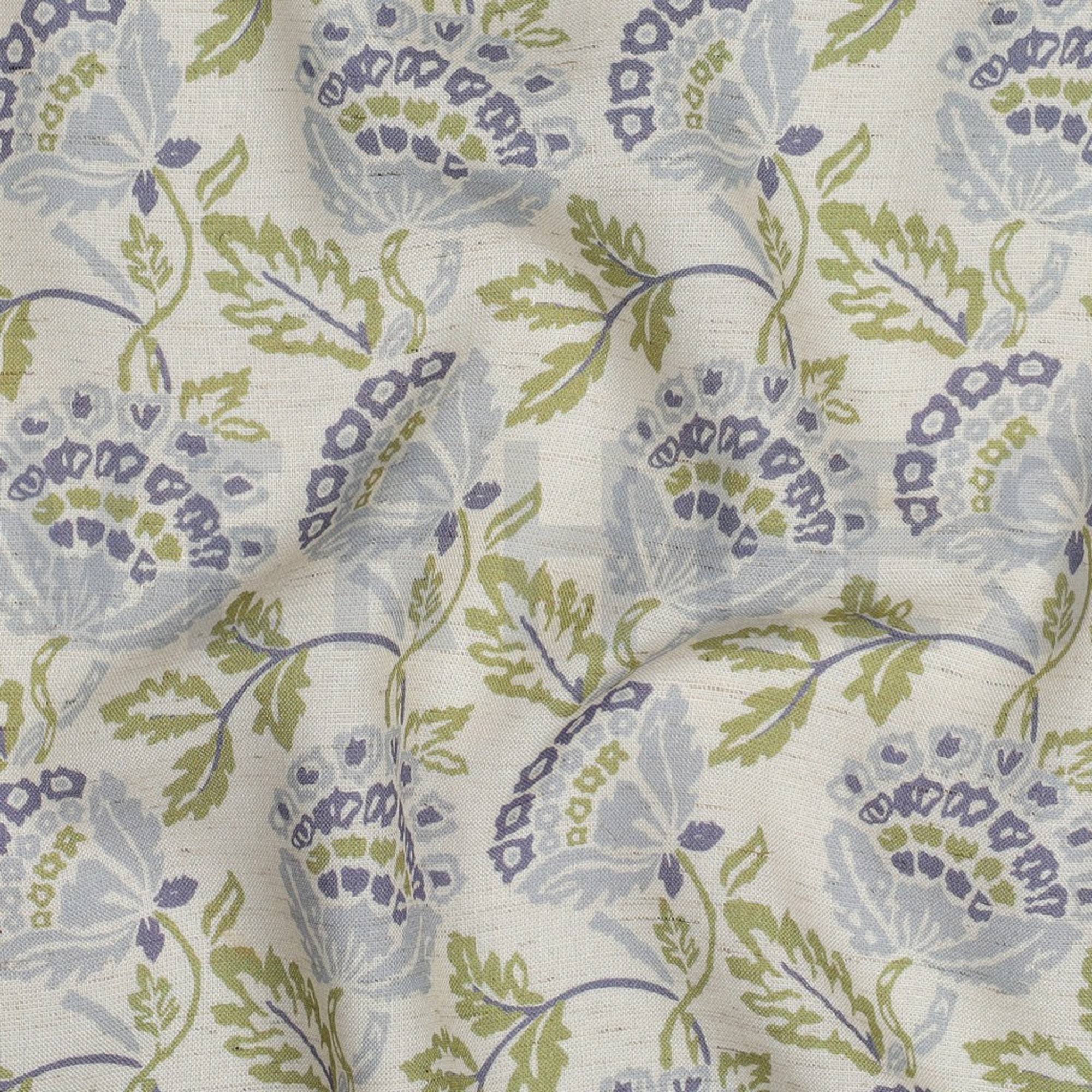 LINEN VISCOSE DIGITAL FLOWERS ECRU (high resolution) #2
