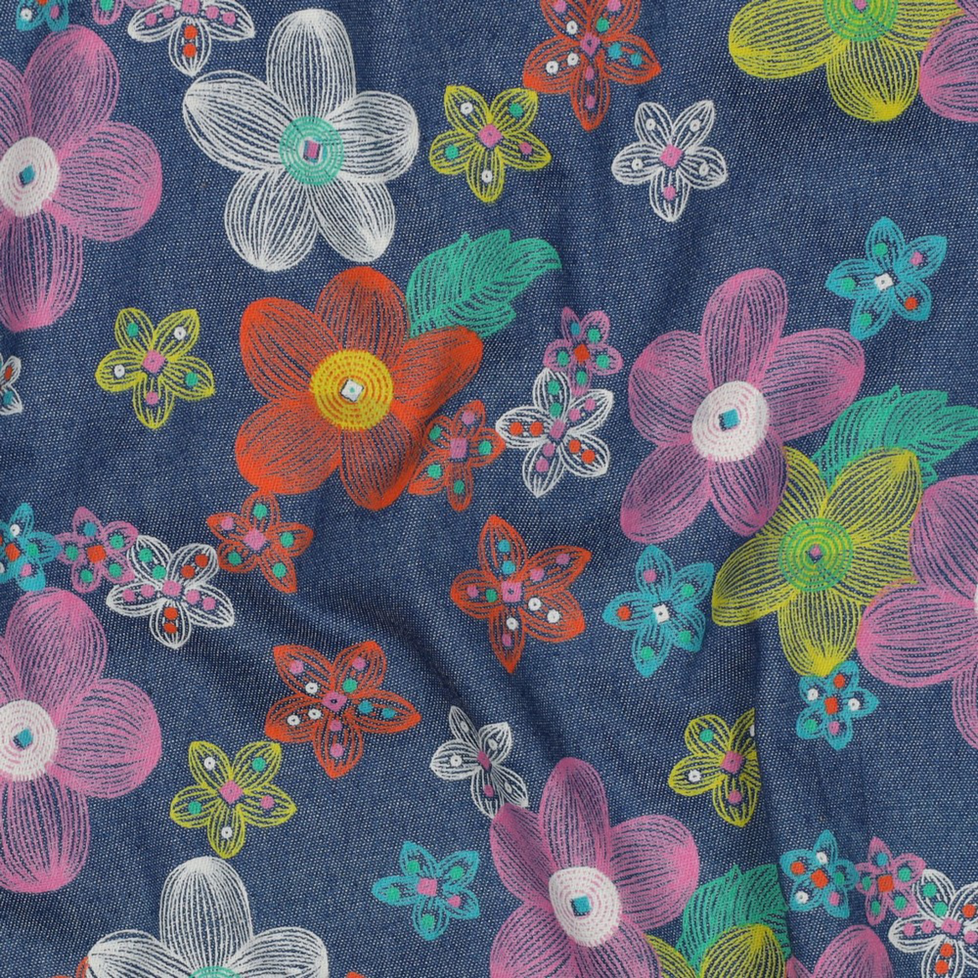 DENIM 4,5OZ FLOWERS JEANS (high resolution) #2