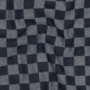 DENIM JACQUARD CHECKS JEANS (thumbnail) #2