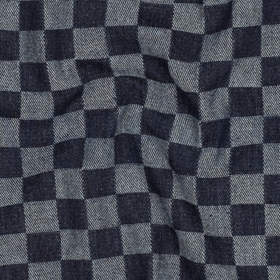 DENIM JACQUARD KAROS JEANSBLAU #7