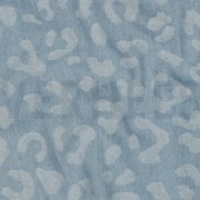 DENIM JACQUARD ANIMAL SKIN LIGHT BLUE (thumbnail) #2