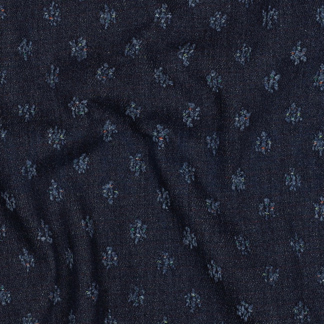DENIM JACQUARD DOTS JEANS #2