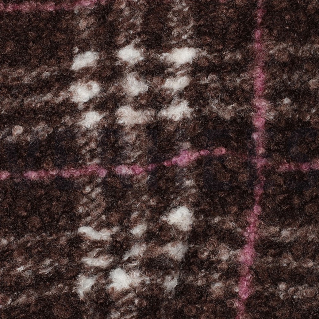 BOUCLE CHECKS BROWN #2