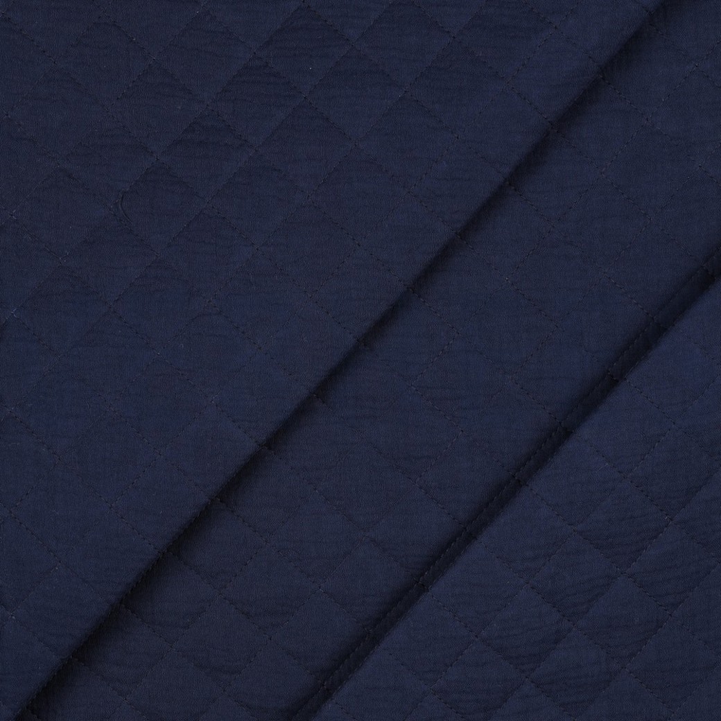 DOUBLE GAUZE QUILT NAVY #2