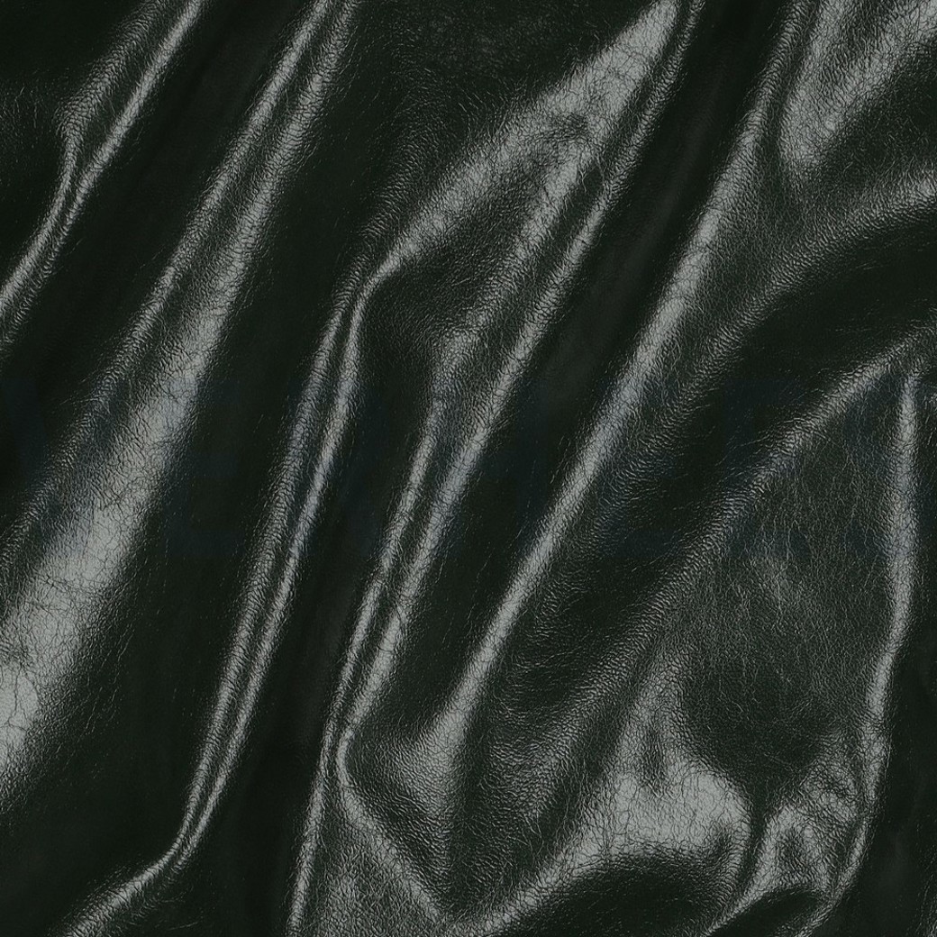 FAUX LEATHER SHINY STRETCH GREEN #2