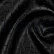 FAUX LEATHER STRUCTURE BLACK (thumbnail) #2