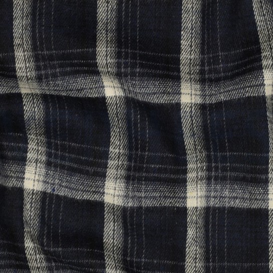 BRUSHED YARN DYED CHECKS NAVY #7