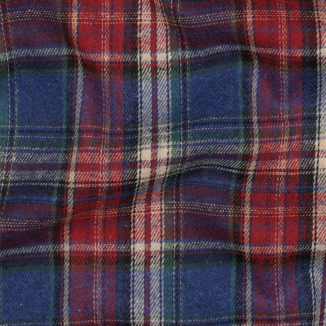 BRUSHED YARN DYED CHECKS BORDEAUX #2